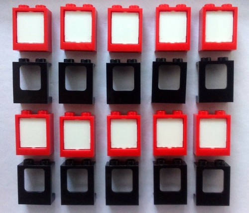 Lego fenster 2x2x1 schwarz - lego,