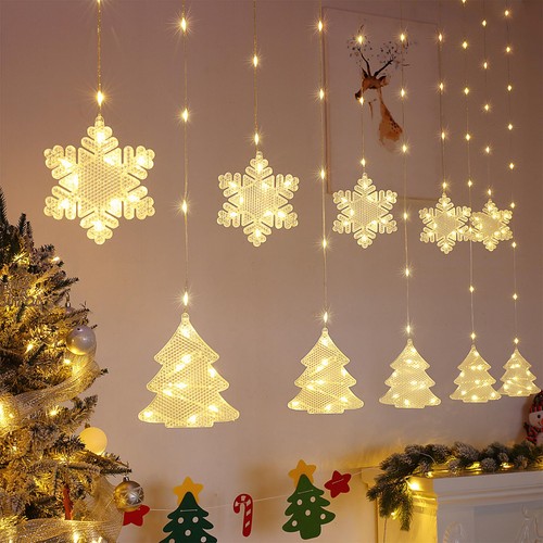 Schneeflocken lichtervorhang - schneeflocken,