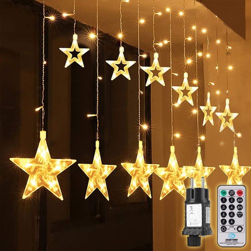 Led lichtervorhang sterne - lichtervorhang,