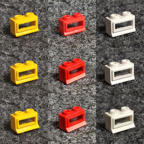 Lego fenster 1x2x1 rot gelb - fenster,