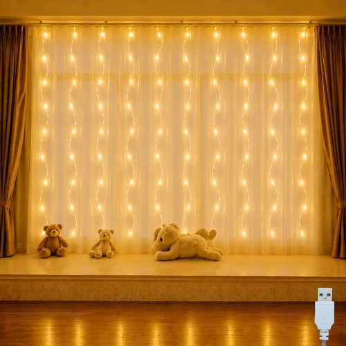 Lichtervorhang innen led - lichtervorhang, usb