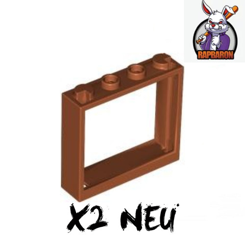 Lego 1x4x3 window - 2x, ●